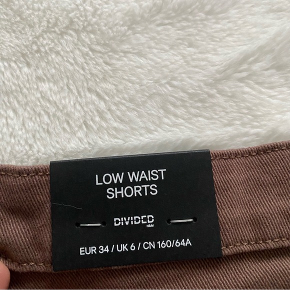 3/30$🤍 H&M | Brown low waist twill shorts - Picture 6 of 7